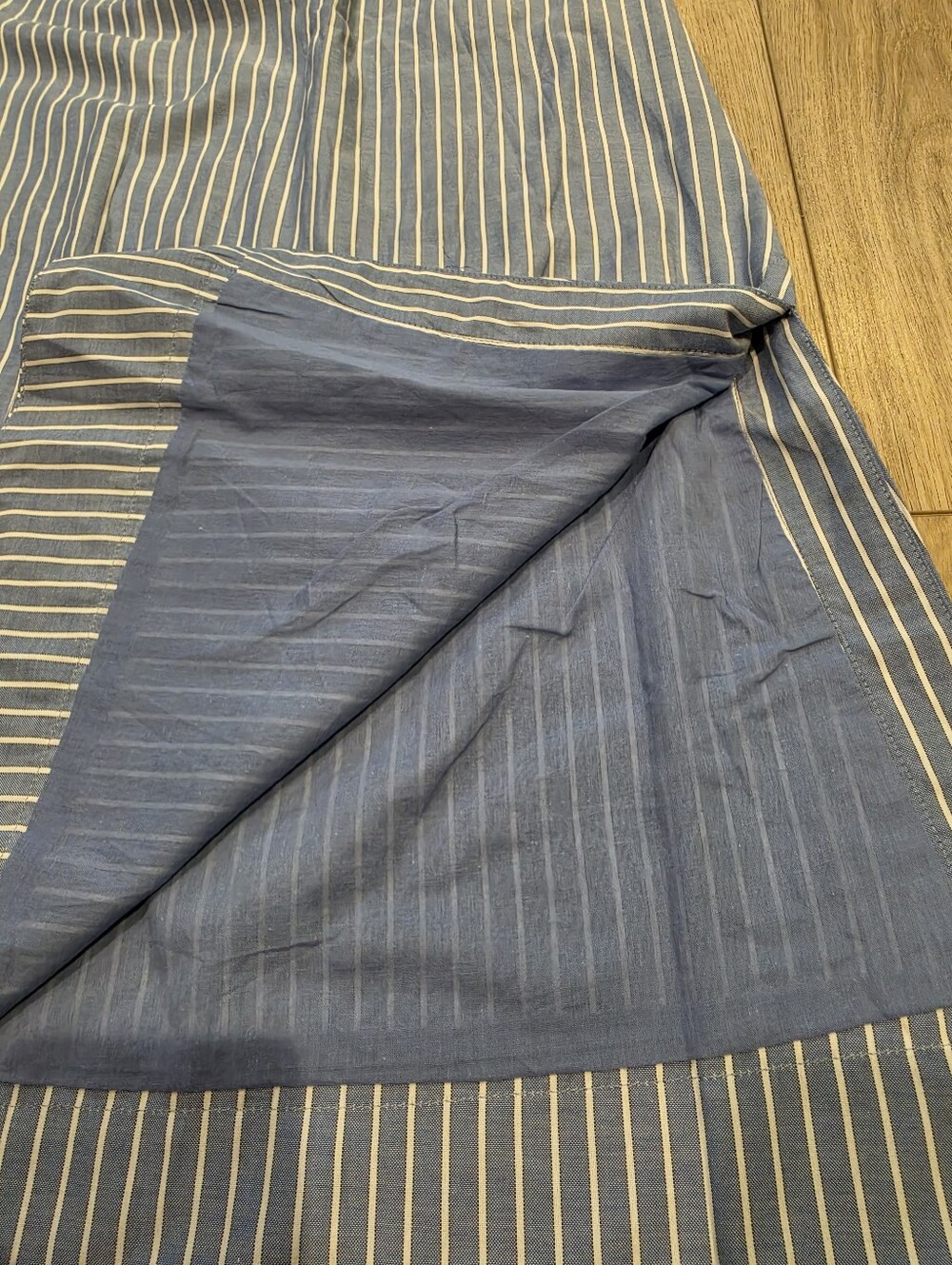 Tuckernuck Blue White Stripe Maxi Skirt Large NWT Coastal Preppy Resort - Picture 4 of 5